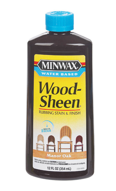 Minwax 30414 12 Oz Manor Oak Water Based WoodSheen Wood Stain (Case of 6)