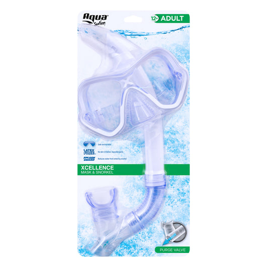 Aqua Swim Optum TriView Assorted Youth Mask/Dry Top Snorkel (Pack of 6).