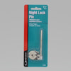 Ultra Hardware Nickel Metal Security Night Lock Pin 1 pc