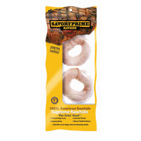 Savory Prime Medium, Large Adult Rawhide Bone Beef Rawhide 4 in. L 2 pk