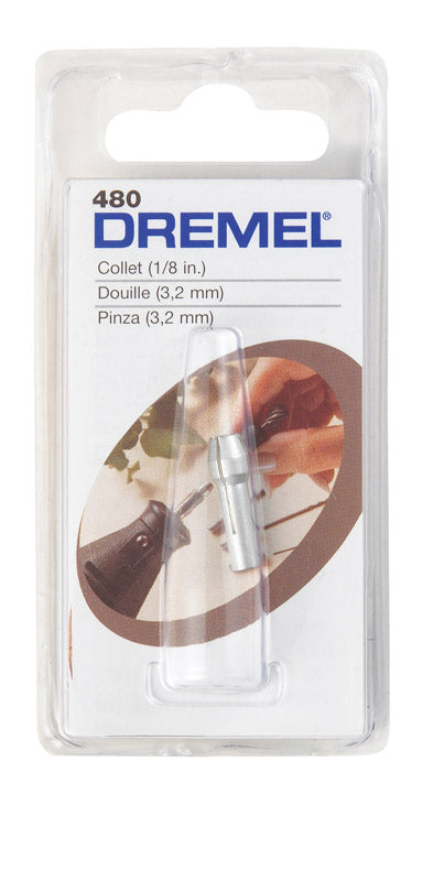 Dremel 1/8 in. X 1 in. L Metal Collets 1 pk