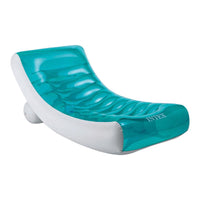 Intex Splash Lounge Pool Float Teal and White with Cupholder Backrest and Handles 75 x 39 in

 - Deal of The Week