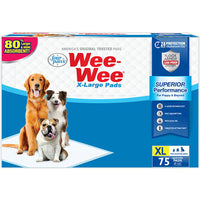 Wee-Wee Pads with Barrier Edge Extra Large 28 in. x 34 in. 75 pk Leak-Proof Puppy Training Pads
