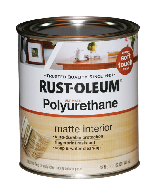 Rust-Oleum Ultimate Satin Clear Water-Based Polyurethane 1 qt