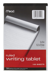 Mead 6 in. W x 9 in. L Memo Pad 100
