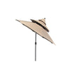 Living Accents Pagoda 9 ft. Tiltable Taupe Patio Umbrella