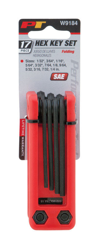 Performance Tool SAE Fold-Up Hex Key Set (Pack of 6)