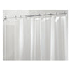 iDesign 72 in. H X 72 in. W Frost Solid Shower Curtain Liner PEVA