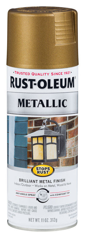Rust-Oleum Stops Rust Champagne Bronze Spray Paint 11 oz. (Pack of 6)