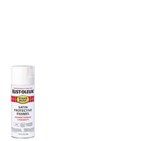 Rust-Oleum Stops Rust Satin White Spray Paint 12 oz