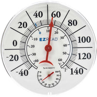 Headwind EZRead Hygrometer/Thermometer Plastic White 8 in. (Pack of 5)