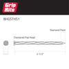 Grip-Rite 8D 2-1/2 in. Siding Hot-Dipped Galvanized Steel Nail Round 1 lb. (Pack of 12) - Deal of The Week