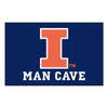 University of Illinois Man Cave Rug - 19in. x 30in.