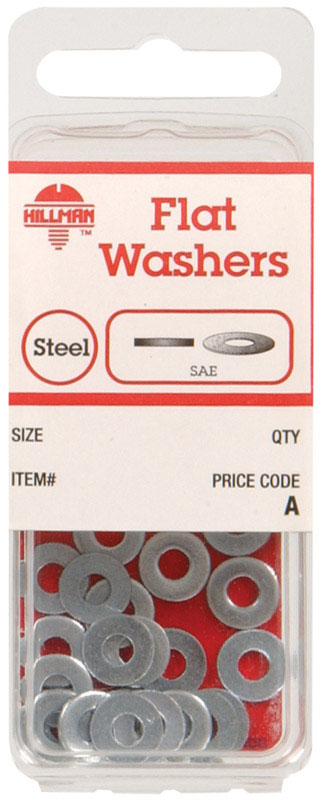 Hillman Zinc-Plated Steel #6 SAE Flat Washer 30 pk (Pack of 10)