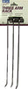 Decko Chrome White Three Arm Rack Steel