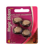 Magic Sliders Brown/Gray 1 in. Nail-On Carpet/Plastic Cushioned Glide 4 pk (Pack of 6)