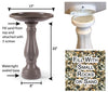 Bloem Llc 270-10 17" D X 17" W X 25" H White Bird Bath Promo (Pack of 6)