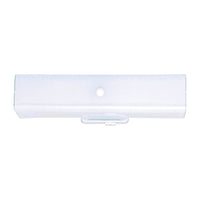 Westinghouse White 2 lights Incandescent Bathroom Channel Fixture Wall Mount - Open Box