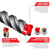 Diablo Rebar Demon 5/16 in. S X 18 in. L Carbide Hammer Drill Bit 25 pk (Pack of 2)