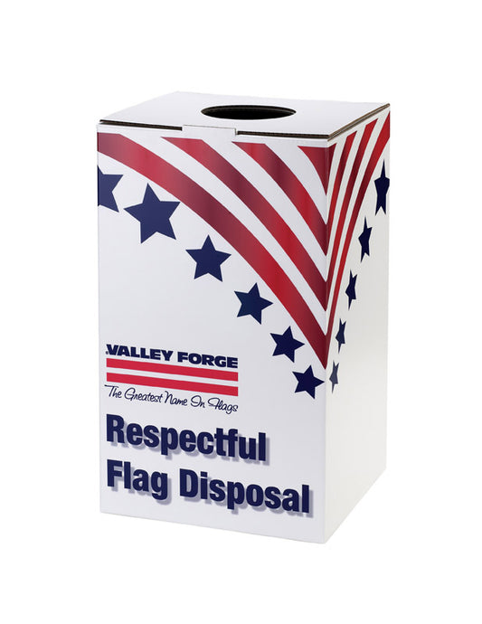 Valley Forge Flag Disposal Box 22 in. H X 12.5 in. W X 13.75 in. L