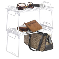 Whitmor 7 in. H X 12.38 in. W X 7 in. L White Stackable Shelf