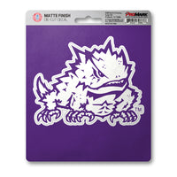 Texas Christian University Matte Decal Sticker