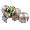 Ultra Security Satin Nickel Bed and Bath Knob Right or Left Handed