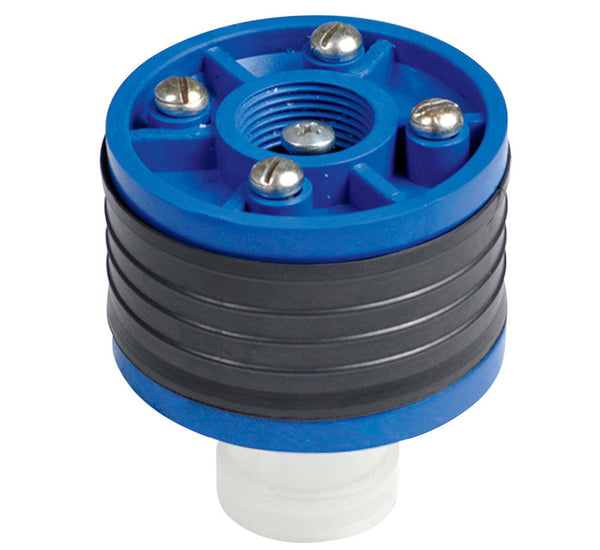 Campbell Plastic Basement Flood Black Stopper 4 Dia. in.