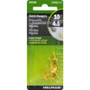 Hillman AnchorWire Brass-Plated Brass Quick Hanger 10 lb. One Piece 5 pk (Pack of 10)