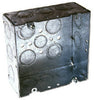 Raco 42 cu in Square Steel 2 gang Outlet Box Gray