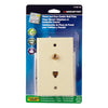 Monster Just Hook It Up Ivory 1 gang Plastic Coaxial Wall Plate 1 pk
