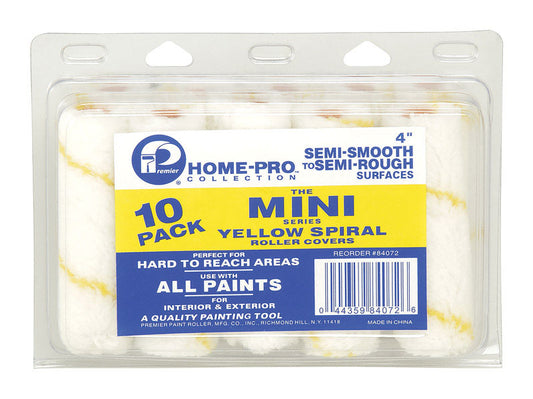 Premier Home-Pro Fabric 4 in. W Mini Paint Roller Cover 10 pk