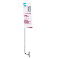 DECKO Diamond Chrome Silver Towel Bar 18 in. L Steel