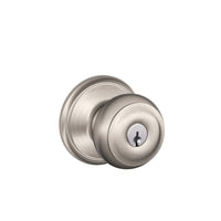 Schlage Georgian Satin Nickel Entry Lockset ANSI Grade 2 1-3/4 in. (Pack of 4)