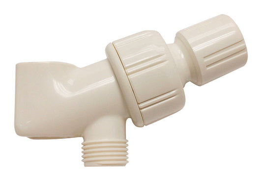 Plumb Pak White Plastic Swivel Shower Arm Bracket