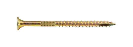 Screw Products No. 9 X 2-1/2 in. L Star Yellow Zinc-Plated Wood Screws 1 lb lb 94 pk