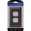 Amerelle Century Aged Bronze 1 gang Stamped Steel Duplex Wall Plate 1 pk - Deal of The Week