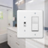 Amerelle Devon White 2 gang Stamped Steel Decorator/Toggle Wall Plate 1 pk