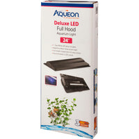 Aqueon LED Deluxe Full Hood 24 in Black Aquarium Light Hood