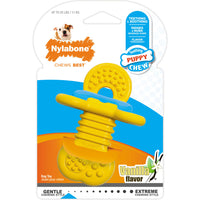 Nylabone Puppy Chew Teething Rhino Dog Toy, Petite Size, Vanilla Flavor