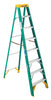 Werner 8 ft. H Fiberglass Step Ladder Type II 225 lb. capacity