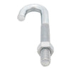 Hampton Small Zinc-Plated Silver Zinc 1 in. L J-Bolt 375 lb. 1 pk (Pack of 10)
