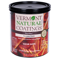 Vermont Natural Coatings PolyWhey Satin Clear Water-Based Furniture Finish 1 qt (Pack of 6).