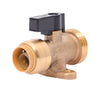 SharkBite 3/4 in. PTC X 1/2 in. MHT Brass Washing Machine Valve