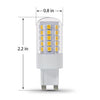 Feit T4 Bi-Pin LED Bulb Warm White 40 Watt Equivalence 1 pk