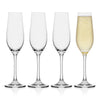 Mikasa Parker 8 oz Clear Crystal Flute Glass