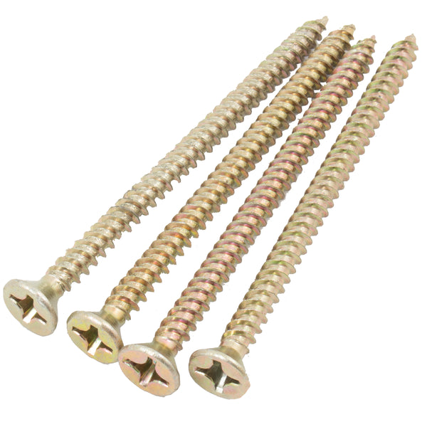 86356-3 3" Strike Screws for 3222/3223 4/pk - Polished Brass