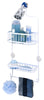 Zenna Home 26.13 in. H X 10.38 in. W X 4.13 in. L Chrome White Shower Caddy