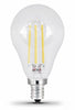Feit Enhance A15 E12 (Candelabra) Filament LED Bulb Daylight 60 Watt Equivalence 2 pk