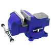 Irwin 4 in. Steel Workshop Bench Vise Swivel Base